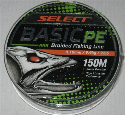 Select Basic PE 0,18mm 22LB/9,9kg 100m (темно-зелений)